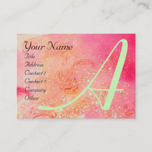 GARDEN OF THE LOST SHADOWS -BUTTERFLY MONOGRAM BUSINESS CARD