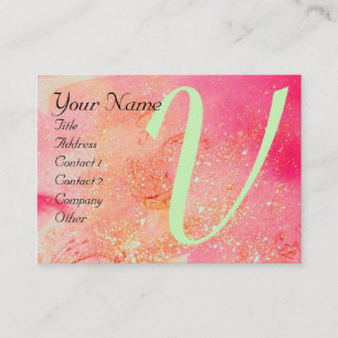 GARDEN OF THE LOST SHADOWS -BUTTERFLY MONOGRAM BUSINESS CARD