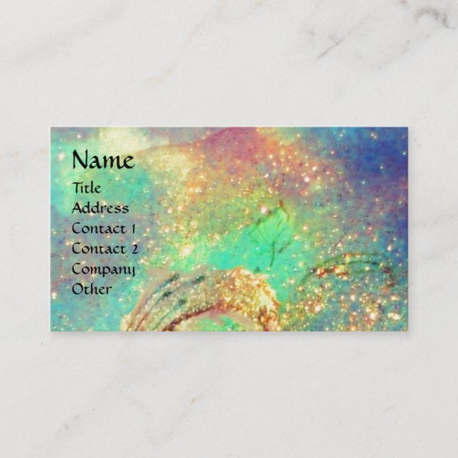 GARDEN OF THE LOST SHADOWS - BUTTERFLY  MONOGRAM BUSINESS CARD (Front)