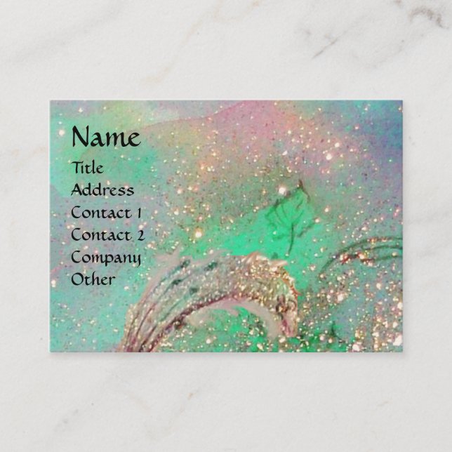 GARDEN OF THE LOST SHADOWS BUTTERFLY MONOGRAM BUSINESS CARD (Front)