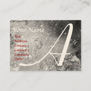 GARDEN OF THE LOST SHADOWS -BUTTERFLY MONOGRAM BUSINESS CARD