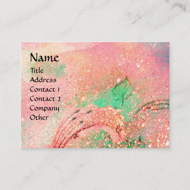 GARDEN OF THE LOST SHADOWS BUTTERFLY MONOGRAM BUSINESS CARD (Front)