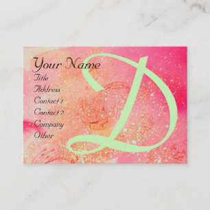 GARDEN OF THE LOST SHADOWS -BUTTERFLY MONOGRAM BUSINESS CARD