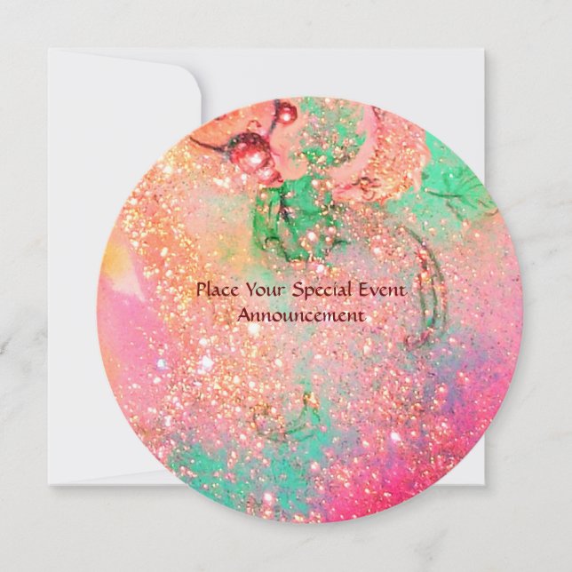 GARDEN OF THE LOST SHADOWS / BUTTERFLY MONOGRAM INVITATION (Front)