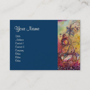 GARDEN OF THE LOST SHADOWS -BUTTERFLY PLANT,blue Business Card