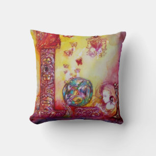 GARDEN OF THE LOST SHADOWS, FAERY AND BUTTERFLIES CUSHION