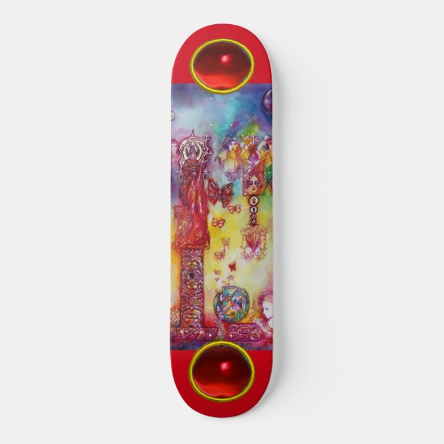 GARDEN OF THE LOST SHADOWS, FAERY AND BUTTERFLIES SKATEBOARD (Front)