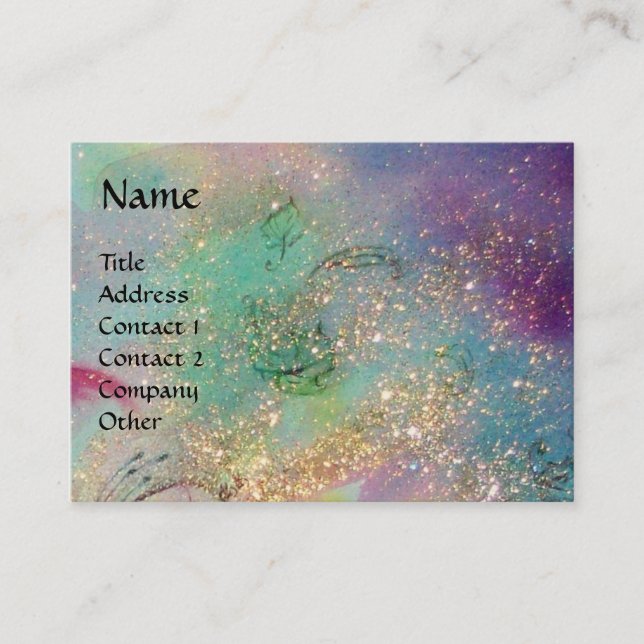 GARDEN OF THE LOST SHADOWS/FAIRIES AND BUTTERFLIES BUSINESS CARD (Front)