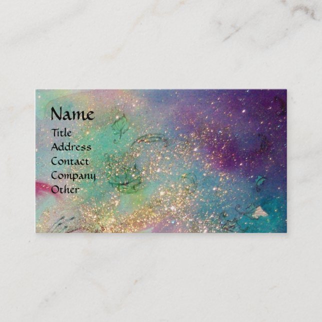 GARDEN OF THE LOST SHADOWS/FAIRIES AND BUTTERFLIES BUSINESS CARD (Front)