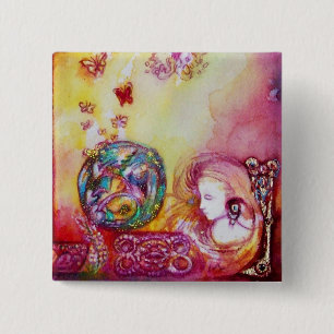 GARDEN OF THE LOST SHADOWS -FAIRY AND BUTTERFLIES 15 CM SQUARE BADGE
