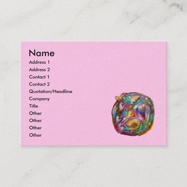 GARDEN OF THE LOST SHADOWS -FAIRY AND BUTTERFLIES BUSINESS CARD (Front)