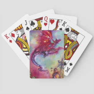 GARDEN OF THE LOST SHADOWS -FLYING RED DRAGON PLAYING CARDS