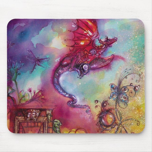 GARDEN OF THE LOST SHADOWS -FLYING RED RAGON MOUSE PAD (Front)