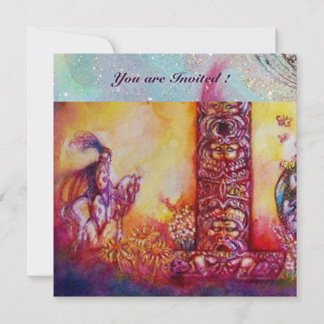 GARDEN OF THE LOST SHADOWS - KNIGHT AND HORSE INVITATION (Front)