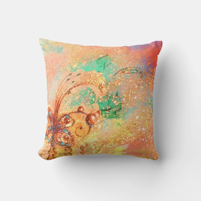 GARDEN OF THE LOST SHADOWS -MAGIC BUTTERFLY PLANT CUSHION (Front)