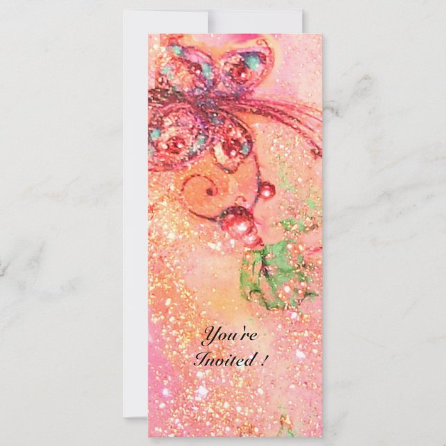 GARDEN OF THE LOST SHADOWS,MAGIC BUTTERFLY PLANT INVITATION (Front)