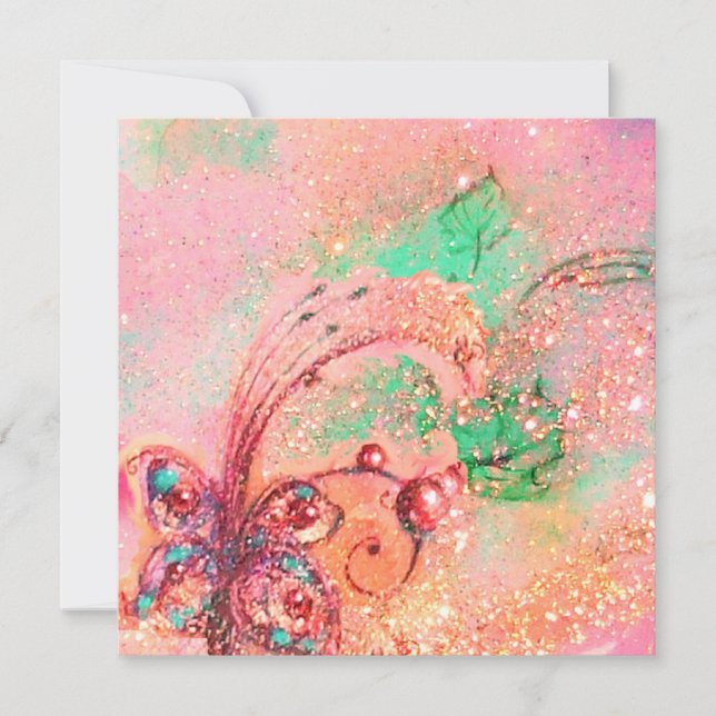 GARDEN OF THE LOST SHADOWS,MAGIC BUTTERFLY PLANT INVITATION (Front)