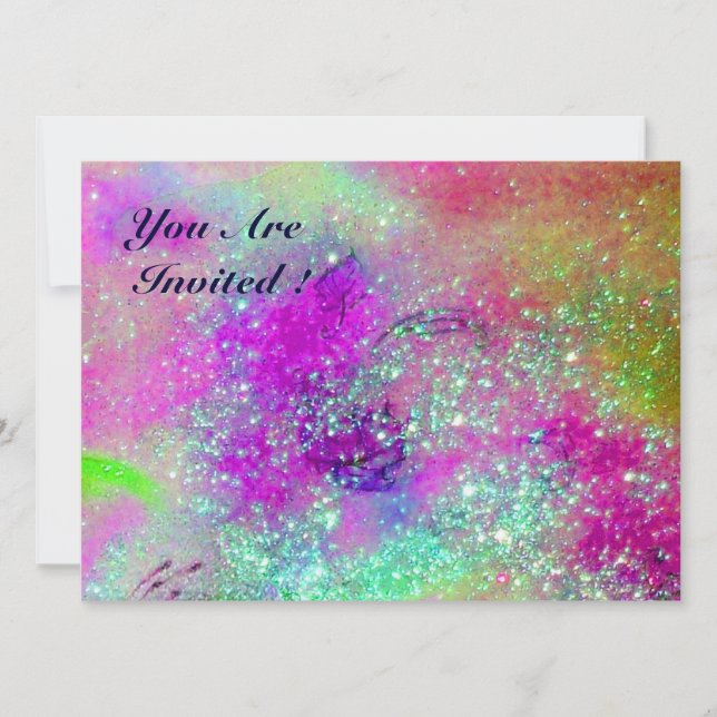 GARDEN OF THE LOST SHADOWS,MAGIC BUTTERFLY PLANT INVITATION (Front)