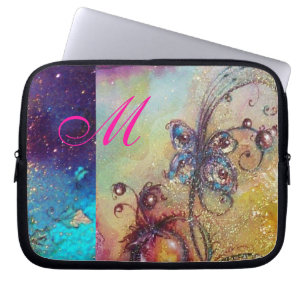 GARDEN OF THE LOST SHADOWS -MAGIC BUTTERFLY PLANT LAPTOP SLEEVE