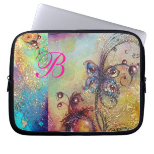 GARDEN OF THE LOST SHADOWS -MAGIC BUTTERFLY PLANT LAPTOP SLEEVE