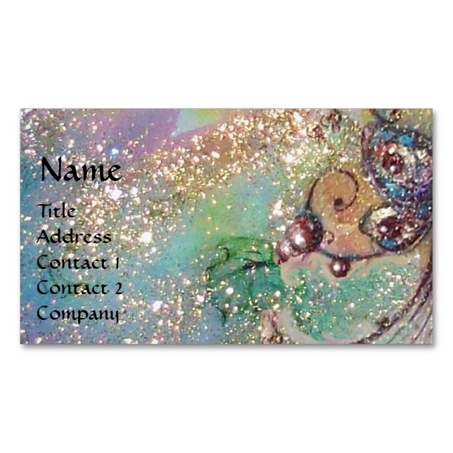 GARDEN OF THE LOST SHADOWS MAGIC BUTTERFLY PLANT 	Magnetic BUSINESS CARD (Front)