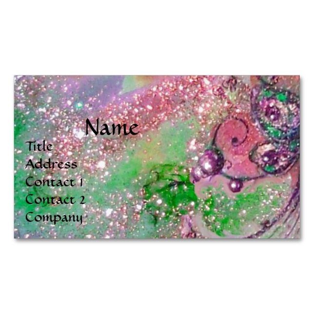 GARDEN OF THE LOST SHADOWS MAGIC BUTTERFLY PLANT 	Magnetic BUSINESS CARD (Front)