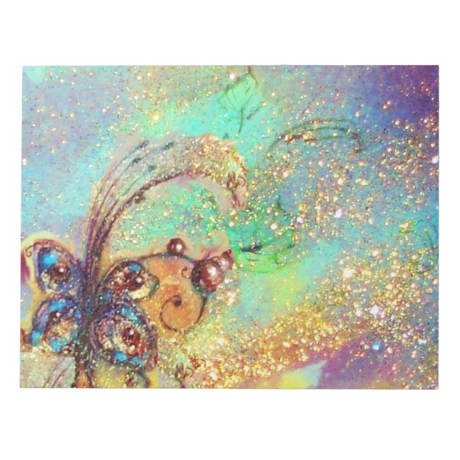 GARDEN OF THE LOST SHADOWS  MAGIC BUTTERFLY PLANT NOTEPAD (Front)