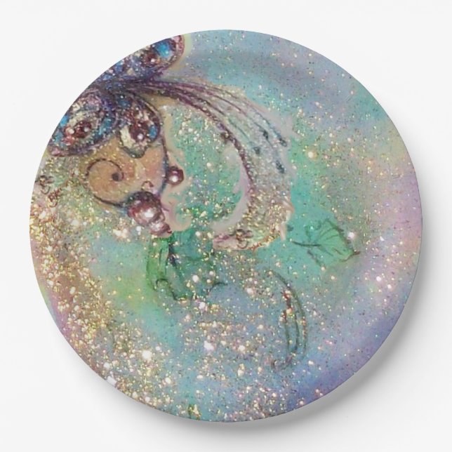 GARDEN OF THE LOST SHADOWS MAGIC BUTTERFLY PLANT PAPER PLATE (Front)