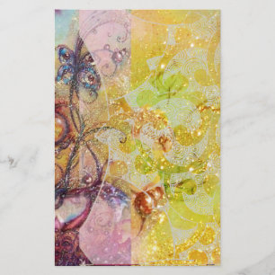 GARDEN OF THE LOST SHADOWS /MAGIC BUTTERFLY PLANT STATIONERY