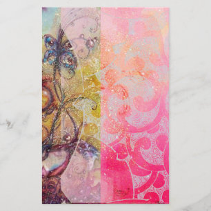 GARDEN OF THE LOST SHADOWS /MAGIC BUTTERFLY PLANT STATIONERY