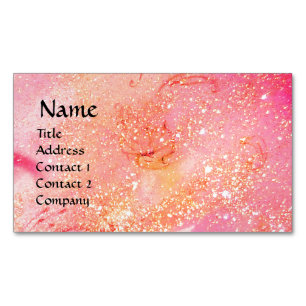 GARDEN OF THE LOST SHADOWS MAGIC GOLD SPARKLES Magnetic BUSINESS CARD