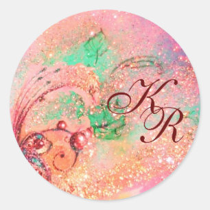 GARDEN OF THE LOST SHADOWS - MONOGRAM CLASSIC ROUND STICKER