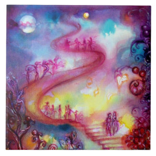 GARDEN OF THE LOST SHADOWS / MYSTIC STAIRS CERAMIC TILE