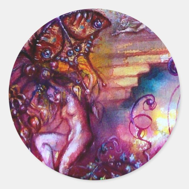 GARDEN OF THE LOST SHADOWS / MYSTIC STAIRS CLASSIC ROUND STICKER (Front)