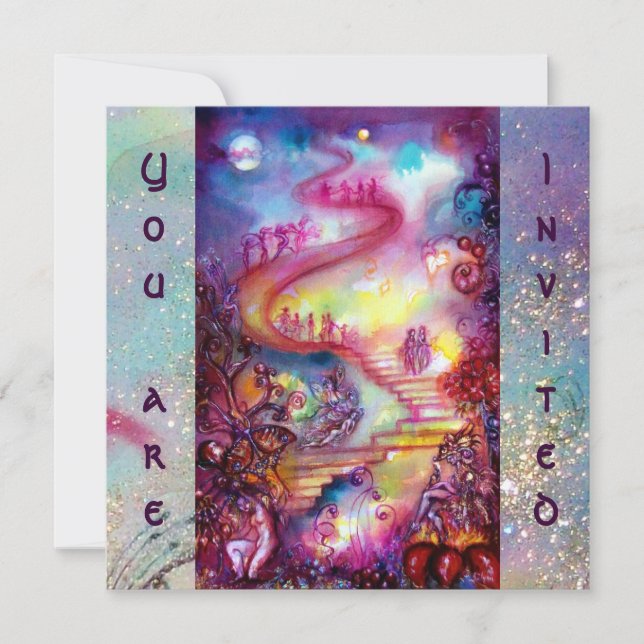 GARDEN OF THE LOST SHADOWS -MYSTIC STAIRS INVITATION (Front)