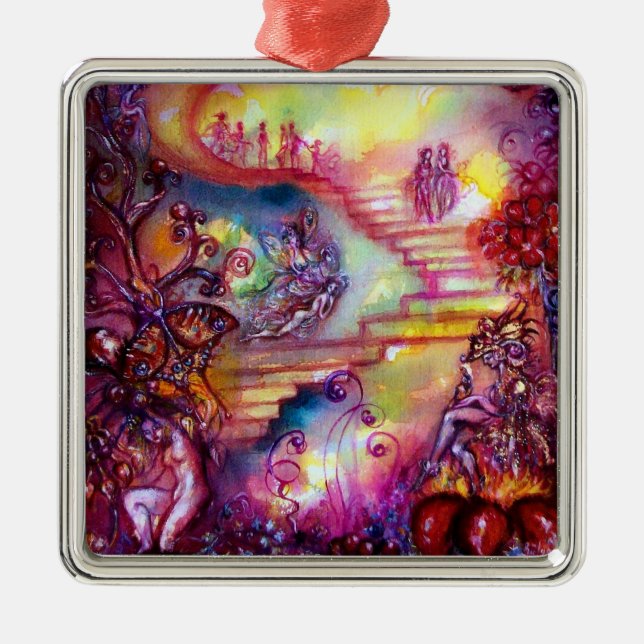 GARDEN OF THE LOST SHADOWS- MYSTIC STAIRS METAL ORNAMENT (Front)