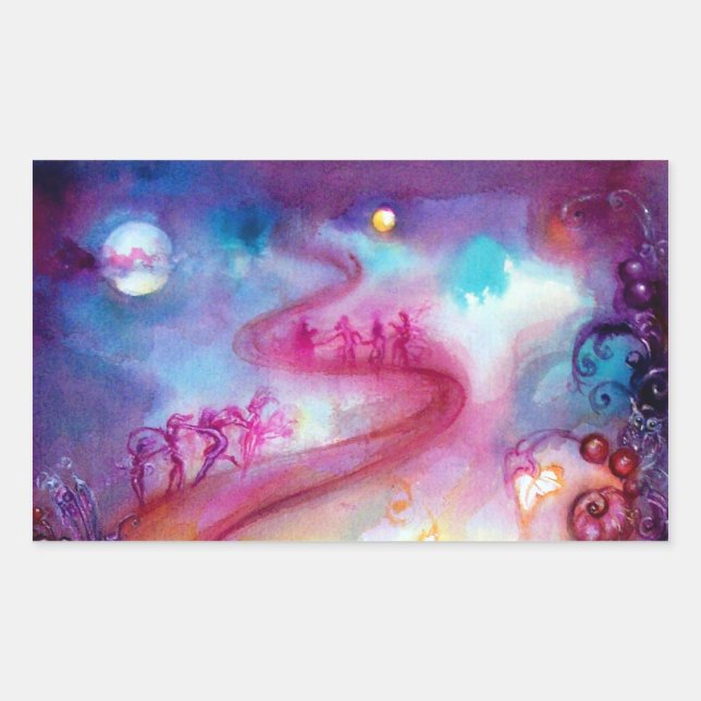 GARDEN OF THE LOST SHADOWS / MYSTIC STAIRS RECTANGULAR STICKER (Front)