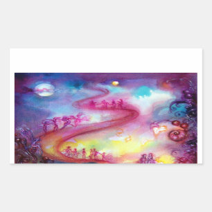 GARDEN OF THE LOST SHADOWS / MYSTIC STAIRS RECTANGULAR STICKER