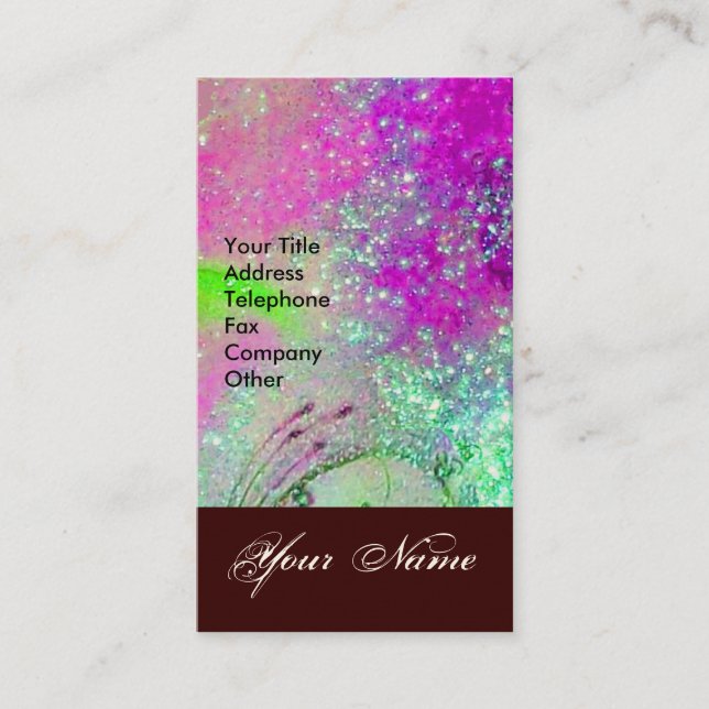 GARDEN OF THE LOST SHADOWS STAR DUST MONOGRAM 1 BUSINESS CARD (Front)