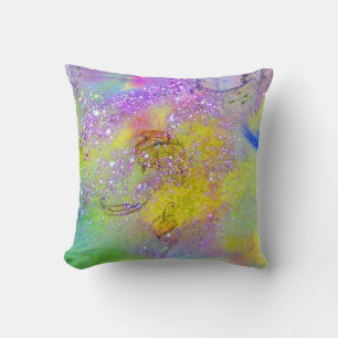 GARDEN OF THE LOST SHADOWS -yellow, purple violet Cushion
