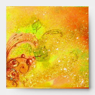 GARDEN OF THE LOST SHADOWS yellow red brown green Envelope