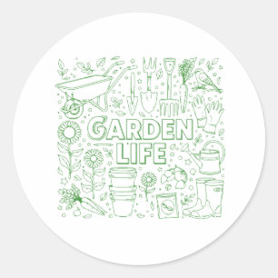 Garden Pack Classic Round Sticker