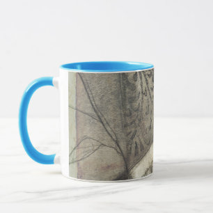 Garden Panel with Leaves, Flowers, and Grass Mug
