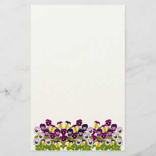 Garden Pansies & Violas Stationery