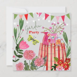 Garden Party Birthday  Invitation
