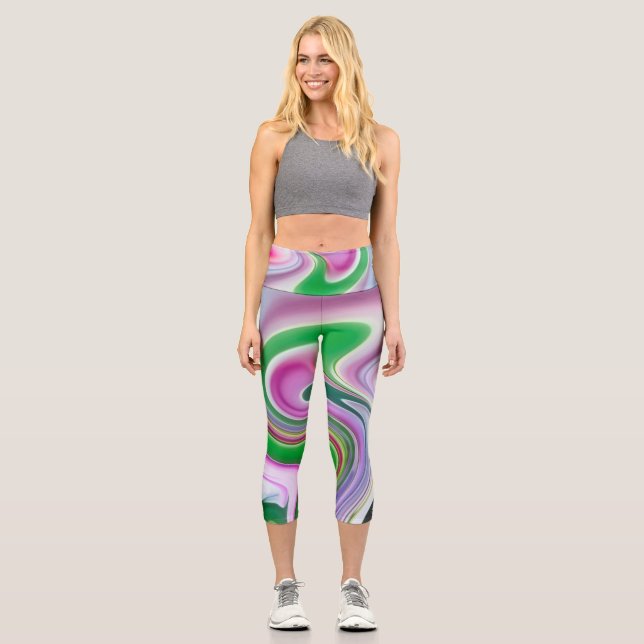 Garden Party Capri Leggings (Front)