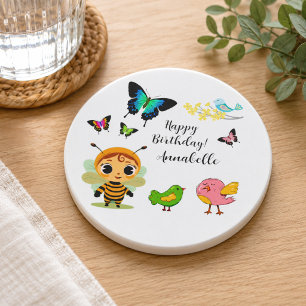 Garden Party Children Celebration Coaster