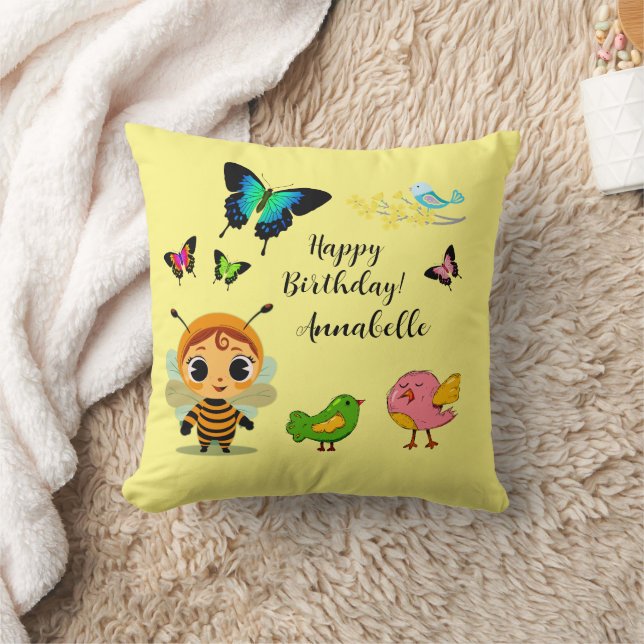Garden Party Children Celebration Cushion (Blanket)