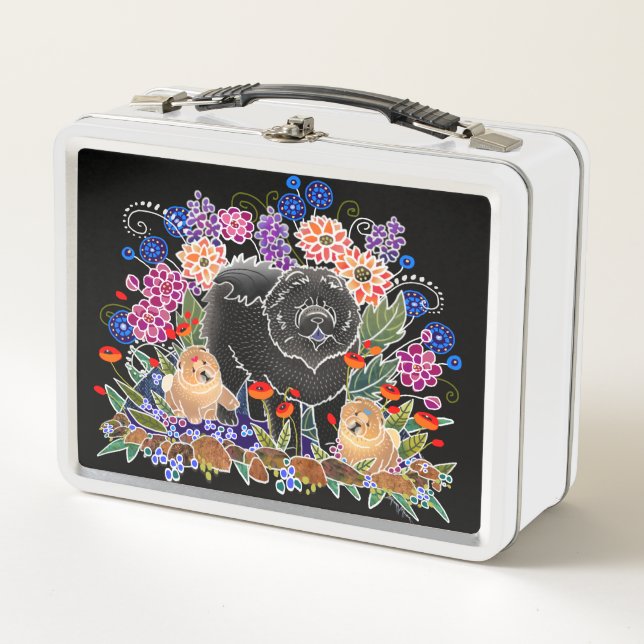 GARDEN PARTY  Chow Metal lunchbox (Front)