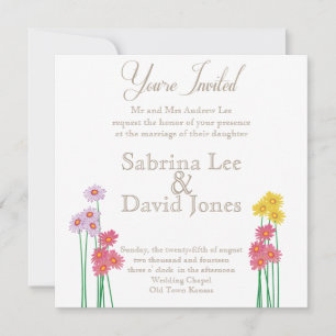 Garden Party Collection Wedding Invitation